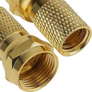 Pack De 10 Conectores Tipo F Atornillables Para Cable Coaxial Rg6