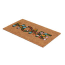 Limpiapies Home Flor 45X75 Cm Coco Multicolor