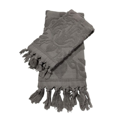 Set2 Toalla Cara/Manos Gris