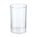 Pack 3 dispensador+vaso+jabonera transparente