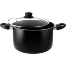 Olla de Aluminio 24 cm 6,3 Lts Negro