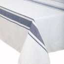 Mantel Cuadrada 180X180 Cm Raya Blanco/Azul