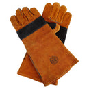 Guante Soldador Reforzado De Cuero Talla Unica Naranjo/Negro