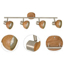 Barra Led Madera Cafe.