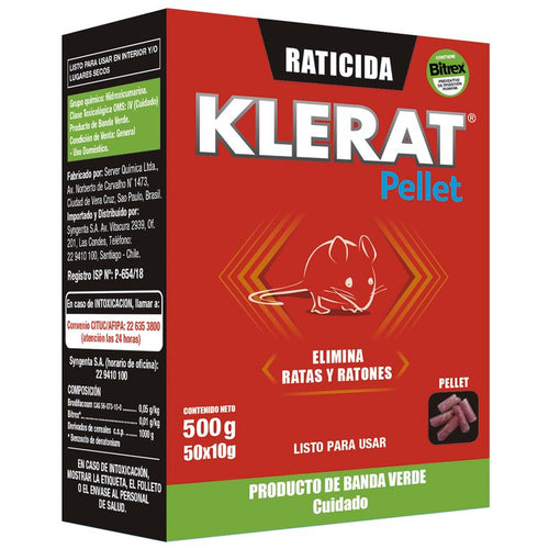 Raticida en pellet 500 gr