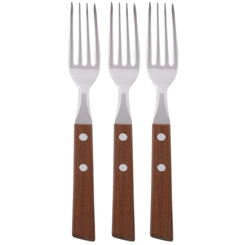 Set 3 Tenedores Tramontina Mango Madera
