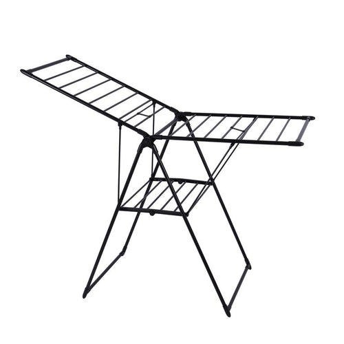 Tendedero Con Bandeja Plegable Acero 157X62X97 Cm Negro