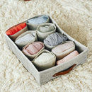 Caja De Tela Con 12 Piezas Moldes P/Doblado 40X24X14 Cm Cafe