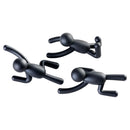 Set de Ganchos para Muro 3 Unidades Plastico Negro