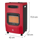 Estufa A Gas 15 Kg Infrarrojo Ut Frx-4200Et Rojo