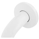 Barra de seguridad curva para bano 40 cm blanco