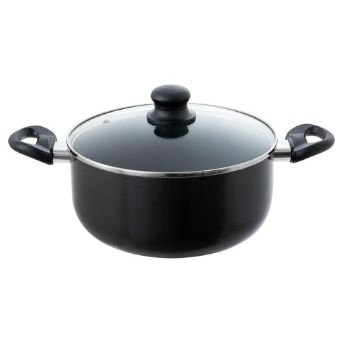 Olla de Aluminio 24 cm 4 l Negro
