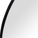 Espejo Decorativo Forma Redonda 90x90 cm Negro