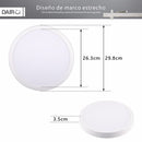 Panel Led Sobrepuesto Circular Blanco 24W Luz Fria