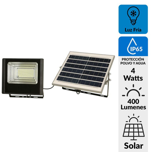 Reflector Solar 4 W IP 65 400 lm Luz Fria