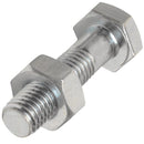 Perno hexagonal metrico 8.8 c/tuerca M8 x 60 mm zincado 2 unid