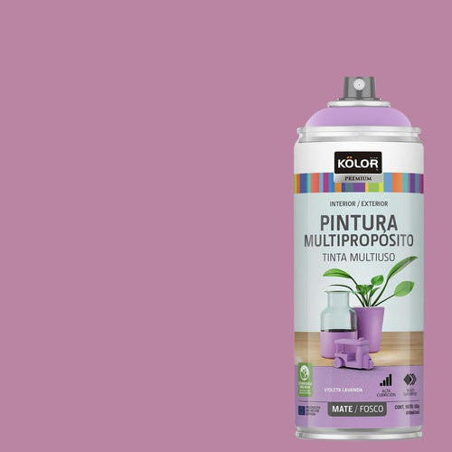 Pintura Esmalte Base Agua Spray 0.4 l Mate violeta