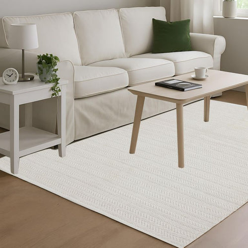 Alfombra Living Oslo 120x170 Blanco Crudo