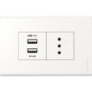 Enchufe 10A + Usb Clio Blanco
