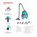 Aspiradora de Tambor 1200 W 20 Litros TH-1220AF