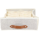 Caja De Tela Con 12 Piezas Moldes P/Doblado 40X24X14 Cm Cafe
