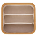 Caja Organizadora Tela 3 Divisiones 30x9x30 cm 8.1 l Beige