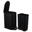 Papelero 8 Litros Plastico Negro Mate
