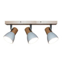 Barra Suizo 3 Luces Madera Blanco