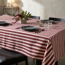 Mantel Rectangular 140X230 Cm Listado Rojo