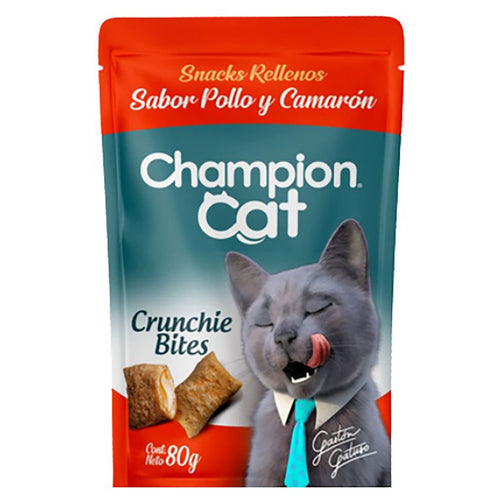 Crunchie Bites Para Gato Adulto Pollo Y Camaron