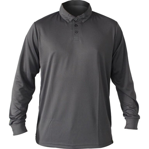 Polera cool dry manga larga gris talla xl