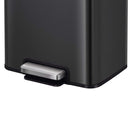 Basurero de Bolsa 50x70 cm 30 Litros Metal Negro Mate
