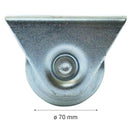Rueda Con Base 70 Mm Para Puertas Y Ventanas