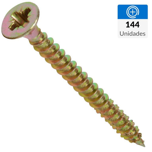 Tornillo Tirafondo Madera 1-1/2 " 6 mm 144 unidad(es)