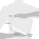 Soporte escuadra para repisa metal 15x20 cm blanco