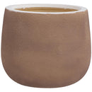 Macetero Ceuta De Ceramica 22X18 Cm Beige
