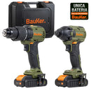 Kit Taladro Percutor 13 mm 20 V+ Atornillador Impacto 20 V +2 Baterias 2 AH + Cargador