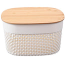 Set 3 Cajas 23x23.5x28 cm 6 l Blanco