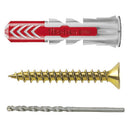 Tarugo Duopower 6mm + Tornillo 4.5x35mm + Broca de 6mm 12 unidades