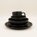 Juego De Vajilla 30 Piezas Ceramica Delos Negro