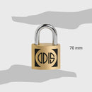 Candado 70 mm Bronce con Llaves