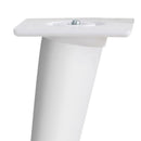 Pata madera conica 150 mm blanca..