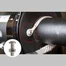 Perno cabeza boton acero inoxidable c/tuerca M4 x 16 mm 2 unid