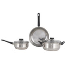 Bateria de cocina 5 Piezas Acero inoxidable Gris