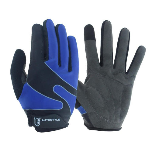 Guante Hombre De Pvc M Azul, Negro Y Gris