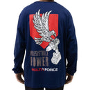 Polera manga larga Azul M