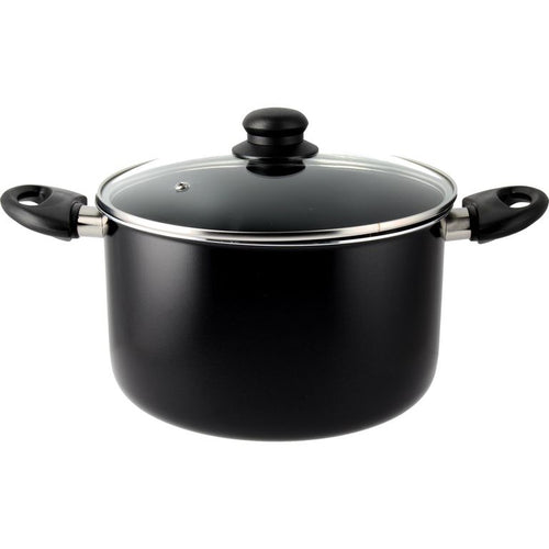 Olla de Aluminio 24 cm 6,3 Lts Negro