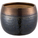 Macetero Aisea De Ceramica 30X23 Cm Oliva Dorado