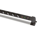 Alargador Profesional Shuko 10/16A 6 Toma(S) 2 M Blanco/Negr