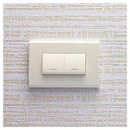 Interruptor doble 9/15 10 A Clio Blanco